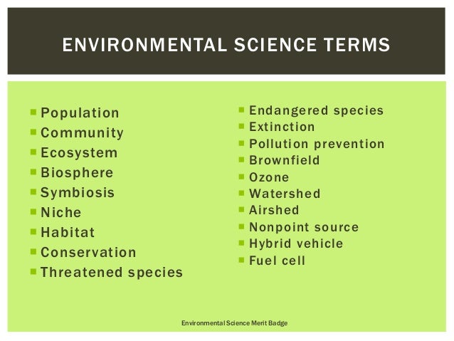 Environmental Science Merit Badge Boy Scouts by Joel Hebdon, Varsity