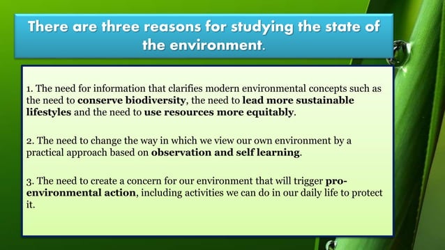 Principles Of Environmental Science Ppt