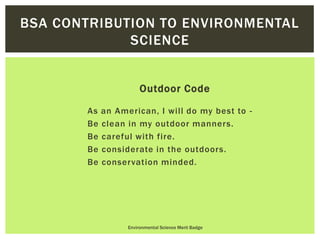 environmental science merit badge requirement 1 2 3a and 3b