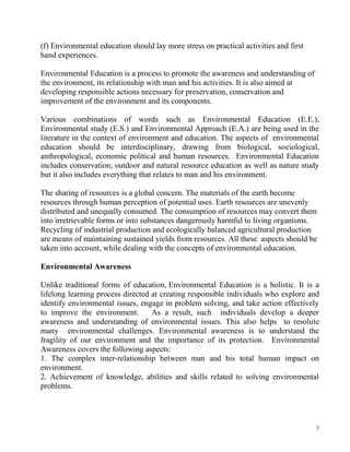 Environmental studies | PDF
