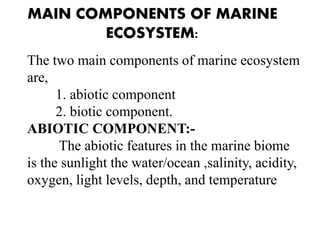 Environmental studies-AQUATIC ECOSYSTEM,THEIR TYPES AND THEIR IMPORTANCE.