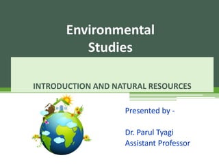 Environmental studies and natural resources | PDF