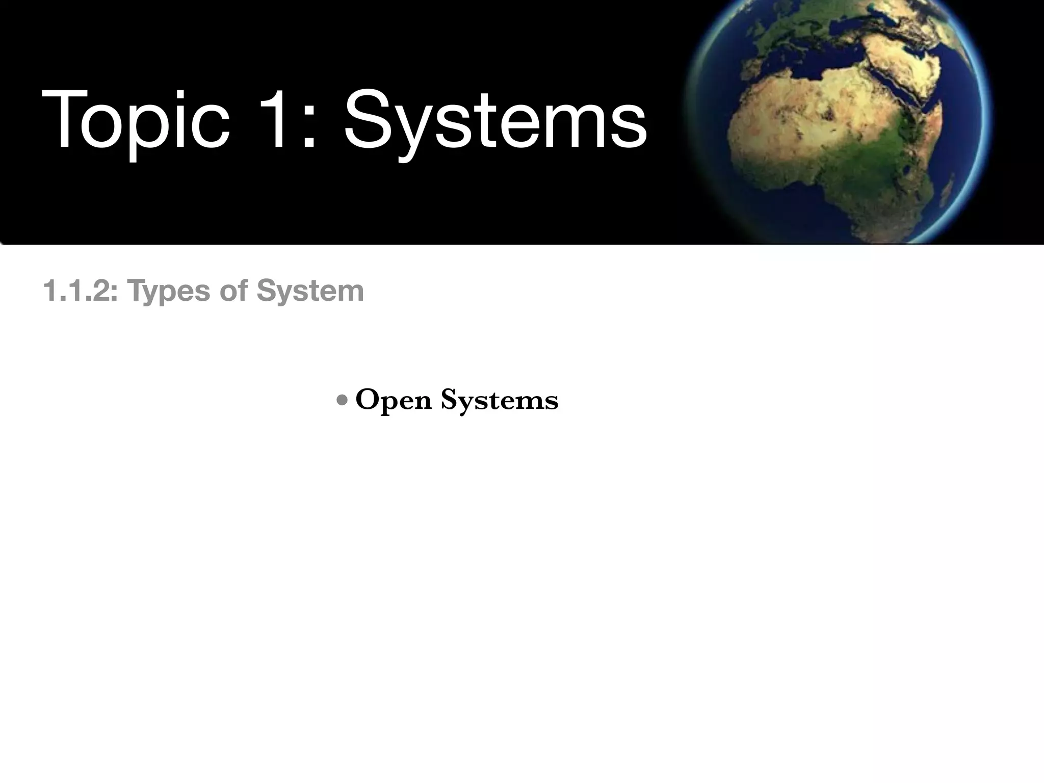 Environmental Systems