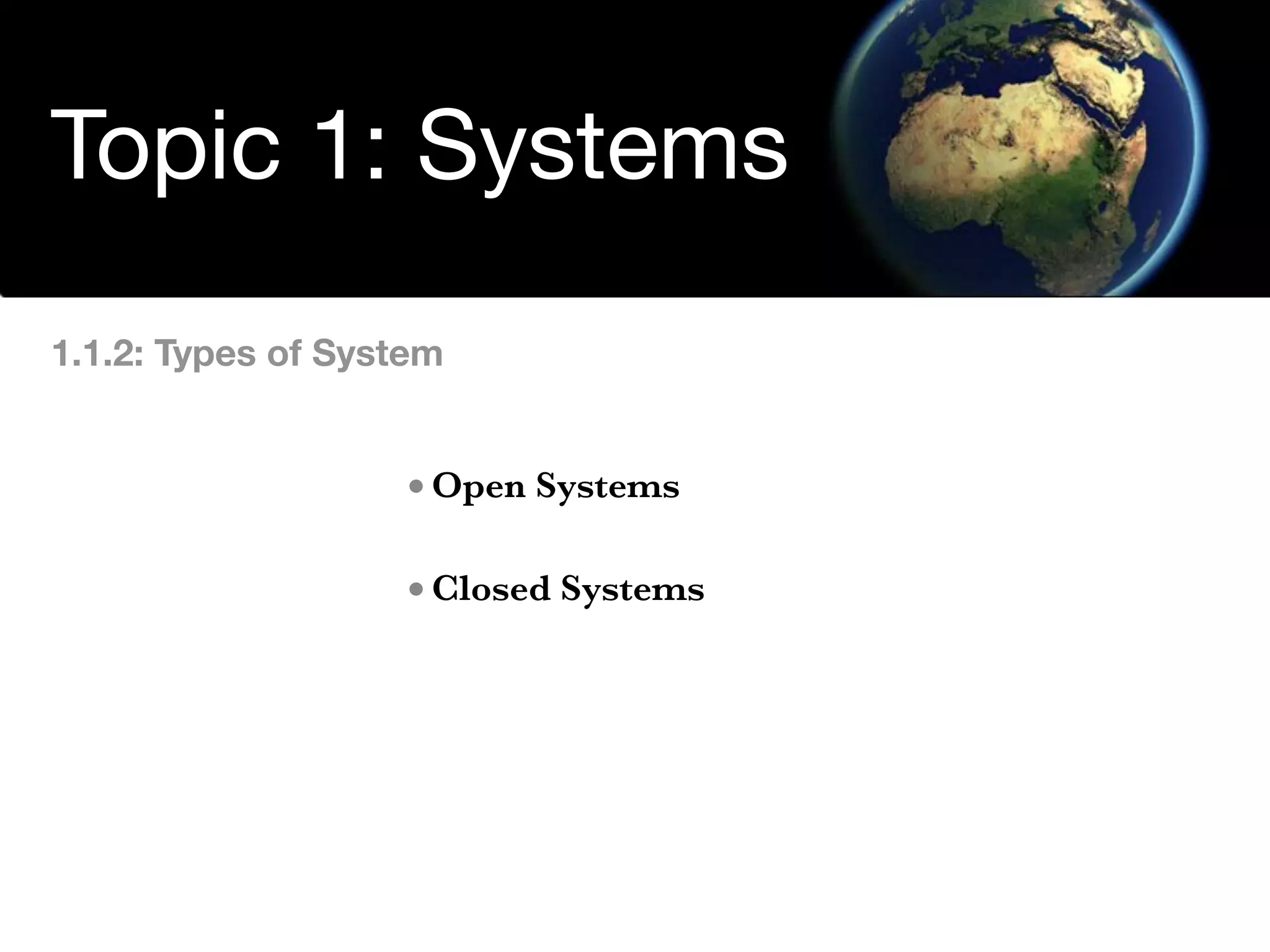 Environmental Systems