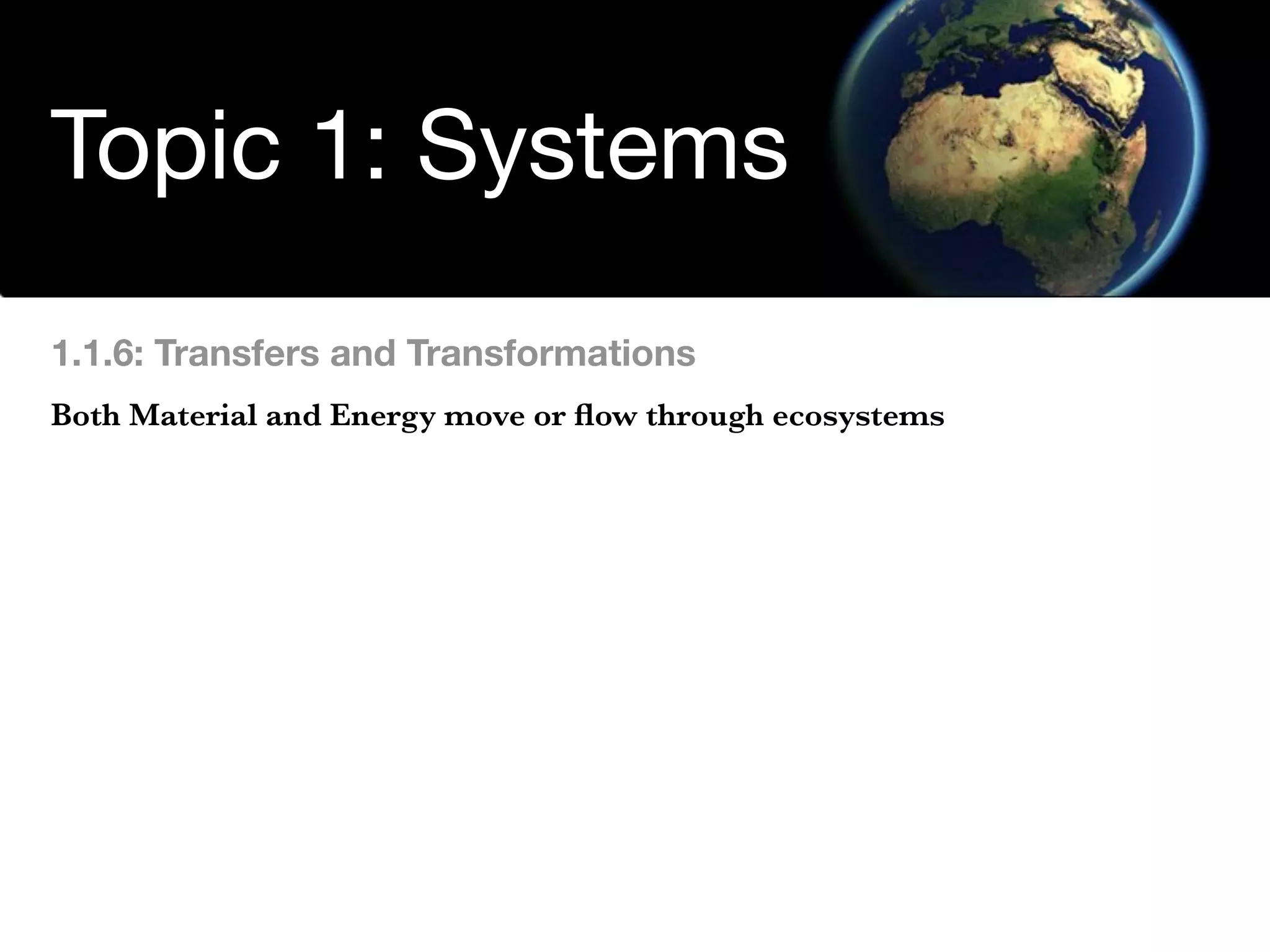 Environmental Systems