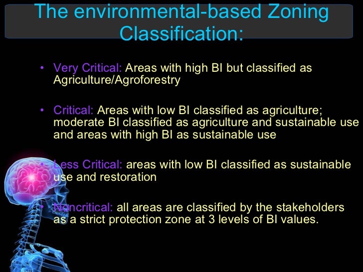 Environmental zoning
