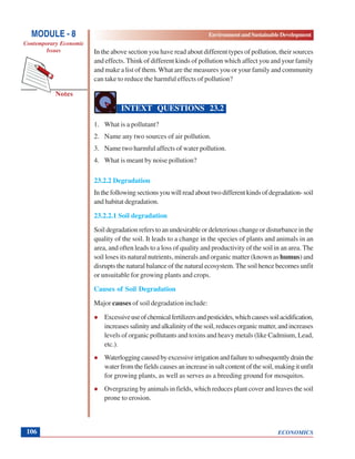 Environment and sustainable development | PDF