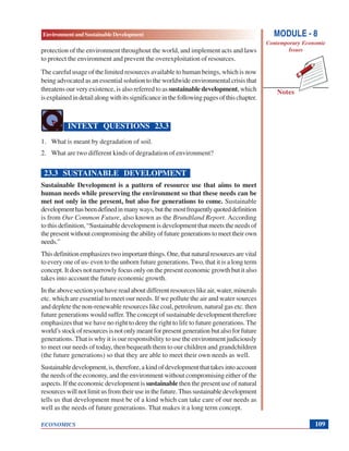 Environment and sustainable development | PDF