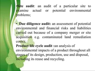 Environment auditing | PPTX