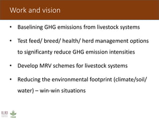 Livestock and greenhouse gas emissions