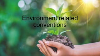 Environment related
conventions
 