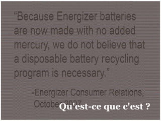   Qu'est-ce que c'est ?   