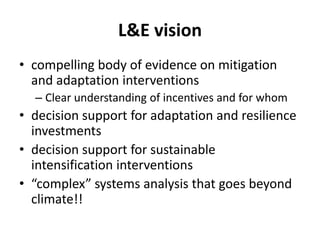 Livestock and environment: Group report on the ILRI@40 workshop Addis Ababa, 7 November 2014
