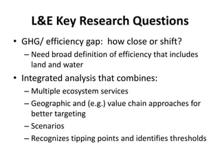 Livestock and environment: Group report on the ILRI@40 workshop Addis Ababa, 7 November 2014