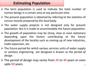 Estimating Population
 The term population is used to indicate the total number of
human beings in a certain area at any ...