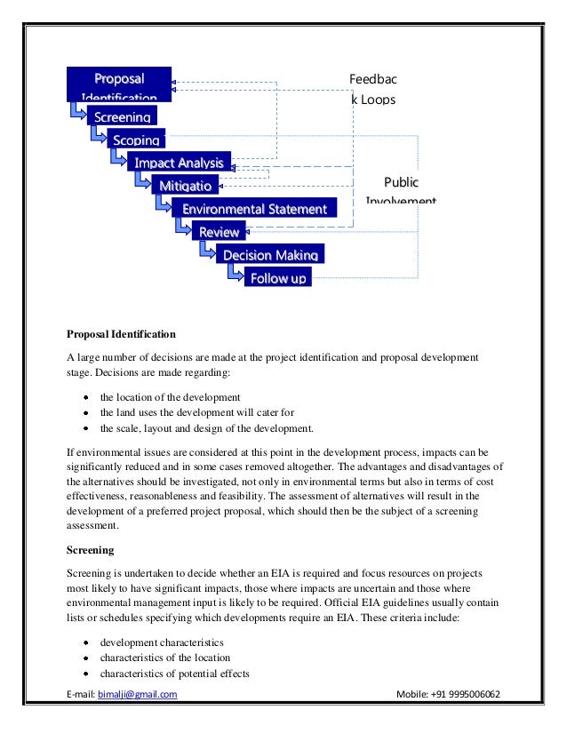 - Environmental Impact Assessment (EIA) Planning Process - Free Dissertations