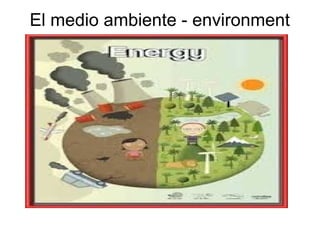 El medio ambiente - environment
 
