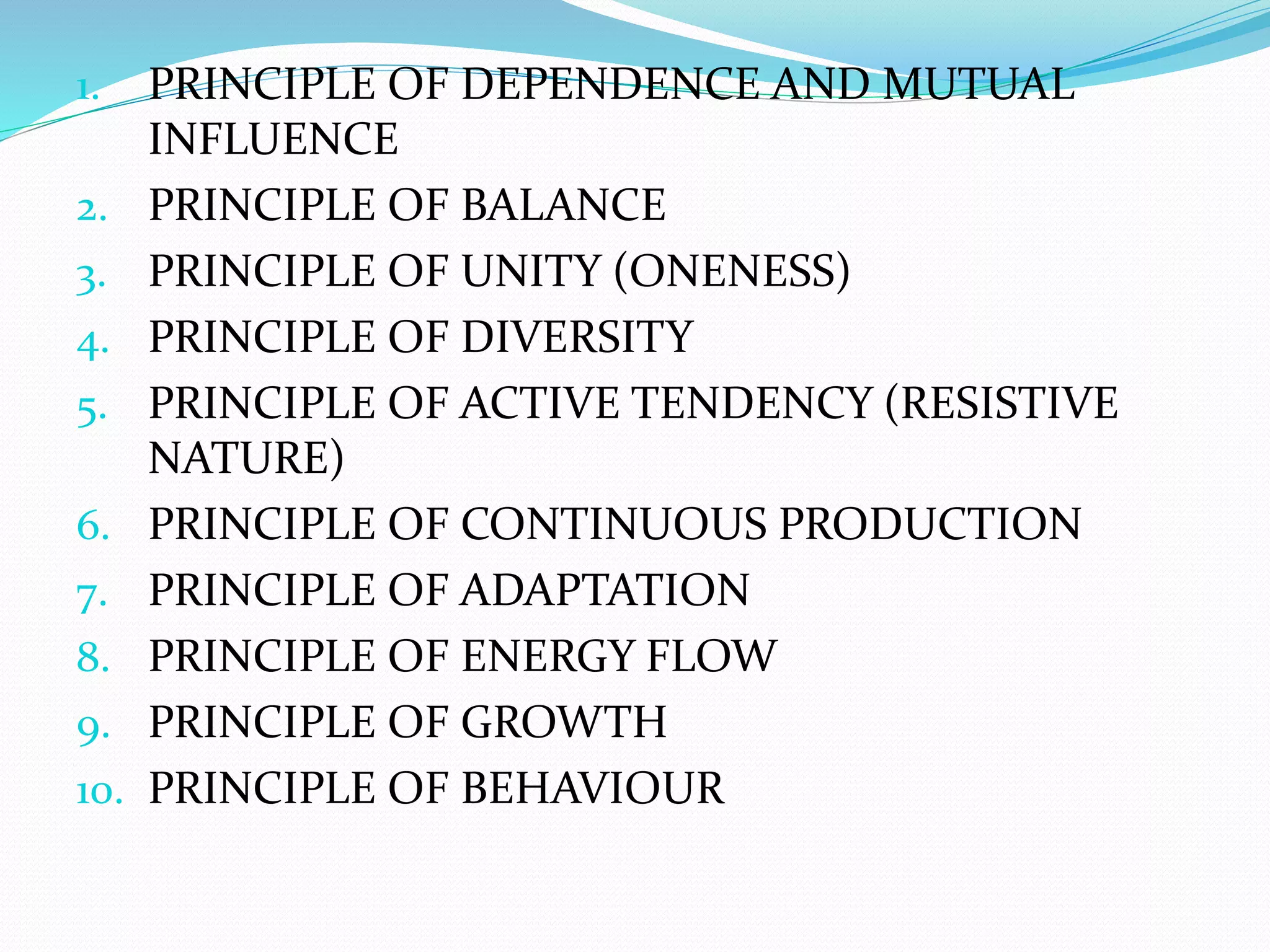 principles of environment | PPTX