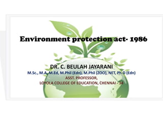 Environment protection act 1986 | PDF