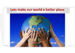 Lets make our world a better place
5/20/2021 Dr. C. Beulah Jayarani 19
 