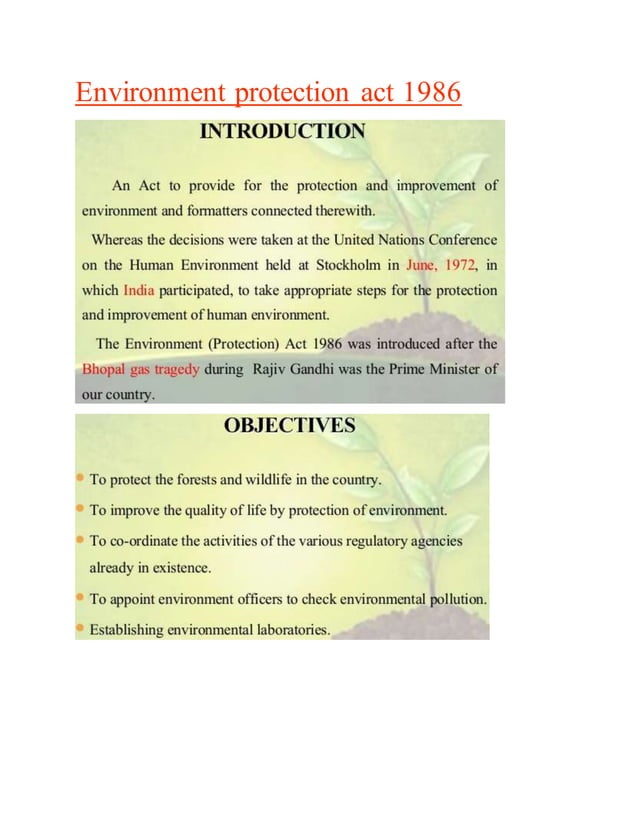 Environment protection act 1986 PDF