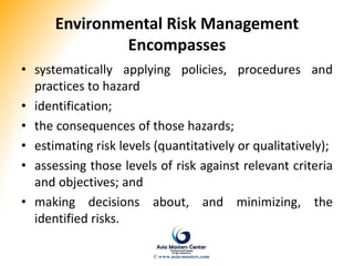 Environmental Risk Management | PPTX