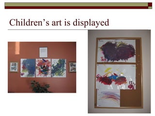 Children’s art is displayed 