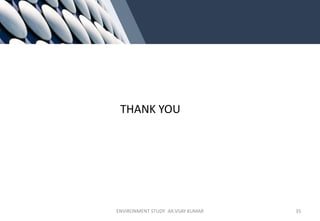 THANK YOU
ENVIRONMENT STUDY AR.VIJAY KUMAR 35
 