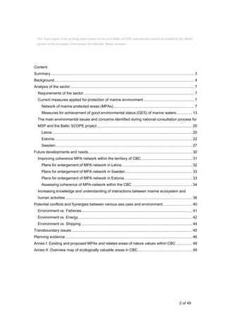 2 of 49
Content
Summary .....................................................................................................