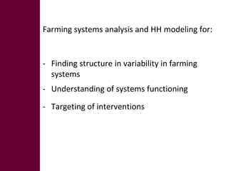 Big data from small farms