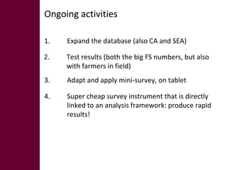 Big data from small farms