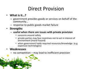 Enviro objectives and policy levers | PPTX