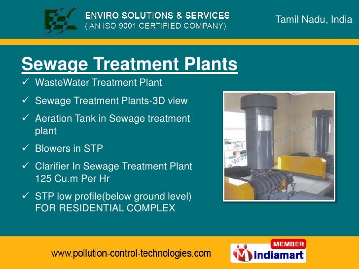 Sewage Treatment Plants Tamil Nadu India