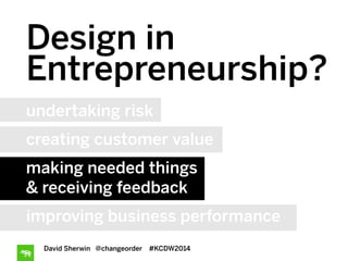 Envisioning the Balance: The Dyanmic Role of Design in Entrepreneurship Slide 13