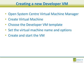 Developer Vms Envision IT - Application Lifecycle Management for SharePoint in the ...