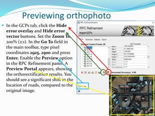 Envi tutorial on satellite photogrammetry lab | PPTX
