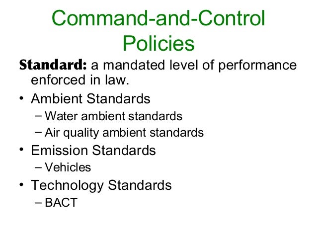Economics Of Environmental Regulation