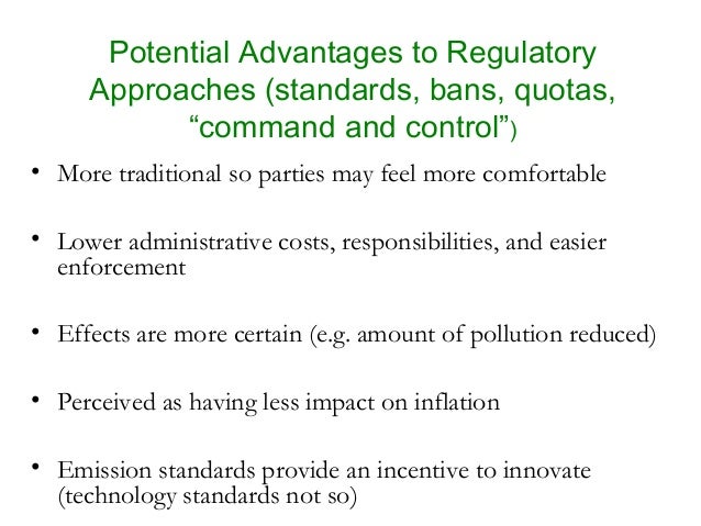 Economics Of Environmental Regulation