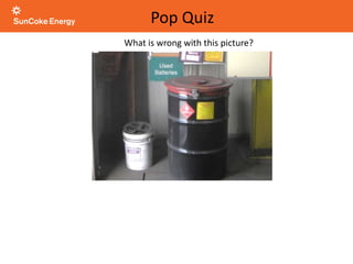 What is wrong with this picture?
Pop Quiz
 