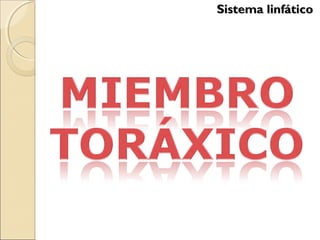 Sistema linfáticoSistema linfático
 