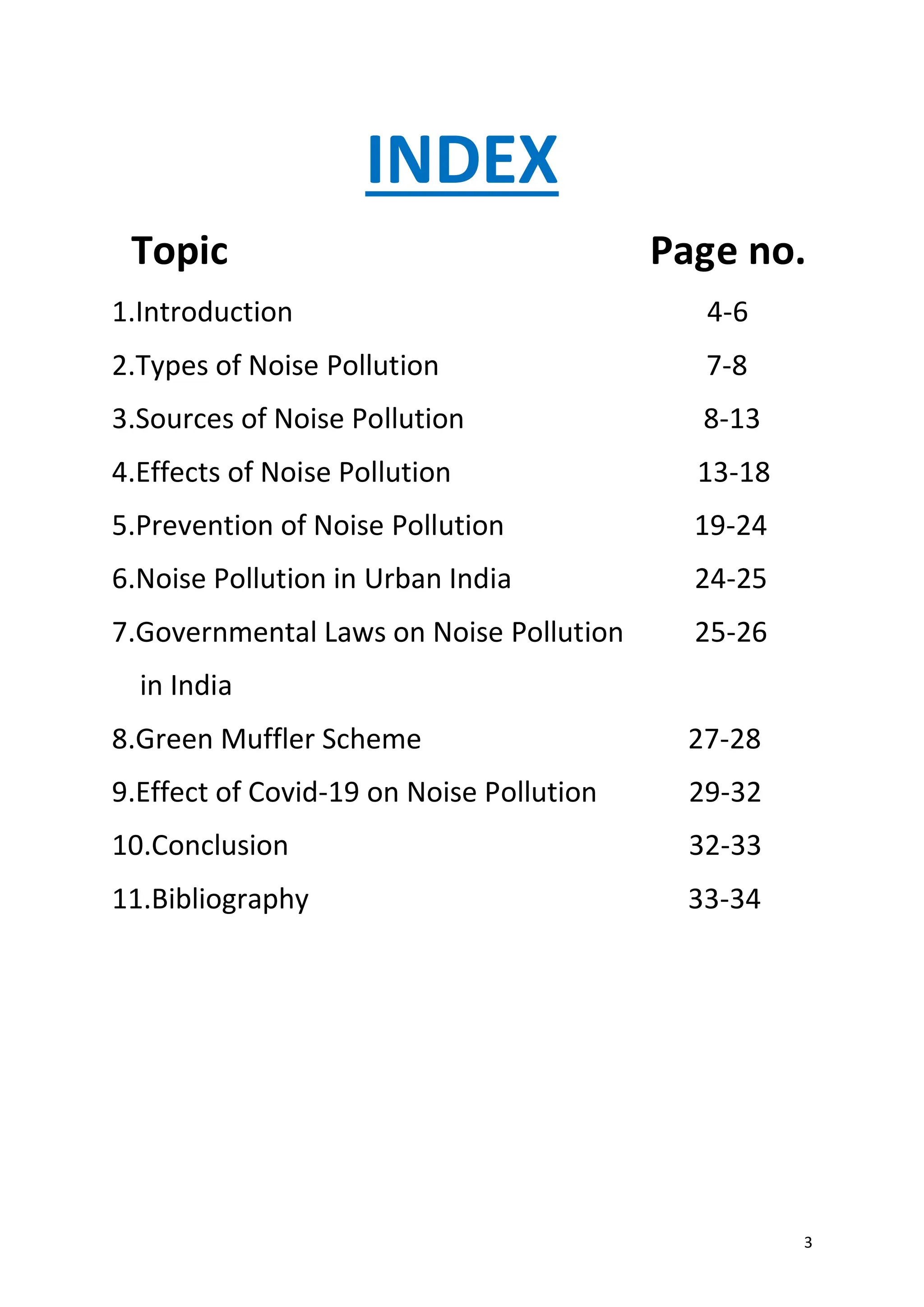 NOISE POLLUTION - Introduction .Types of Noise Pollution | PDF