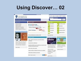 Using Discover… 02
 