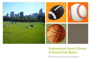 +




    Professional Sports Teams
    & Green City Space
    By Chloë Fitzmaurice & Kiara Herrera
 