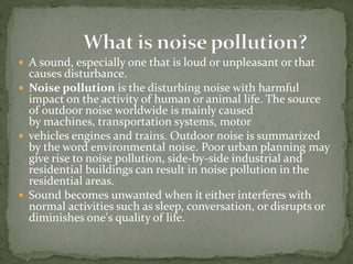 Noise Pollution | PPT