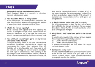 Livpure Envy Plus RO Water Purifier PPT Livpure Envy Plus RO Water Purifier PPT
