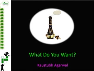 What Do You Want?
Kaustubh Agarwal

 