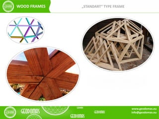 „STANDART“ TYPE FRAMEWOOD FRAMES
www.geodomas.eu
info@geodomas.eu
 