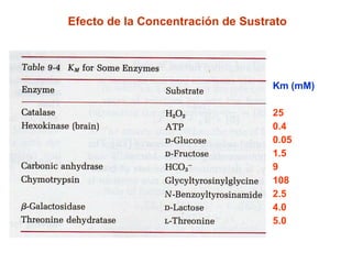 Efecto de la Concentración de Sustrato




                                   Km (mM)

                                   25
                                   0.4
                                   0.05
                                   1.5
                                   9
                                   108
                                   2.5
                                   4.0
                                   5.0
 