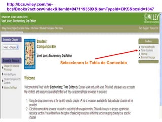 http://bcs.wiley.com/he-
bcs/Books?action=index&itemId=047119350X&itemTypeId=BKS&bcsId=1847




                       Seleccionen la Tabla de Contenido
 