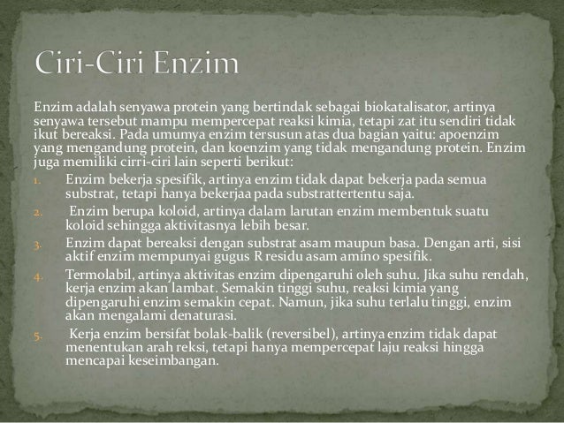Enzim Dan Katabolisme Sma Kelas 12 Kurikulum 2013 Enzim Dan Katabolisme Sma Kelas 12 Kurikulum 2013